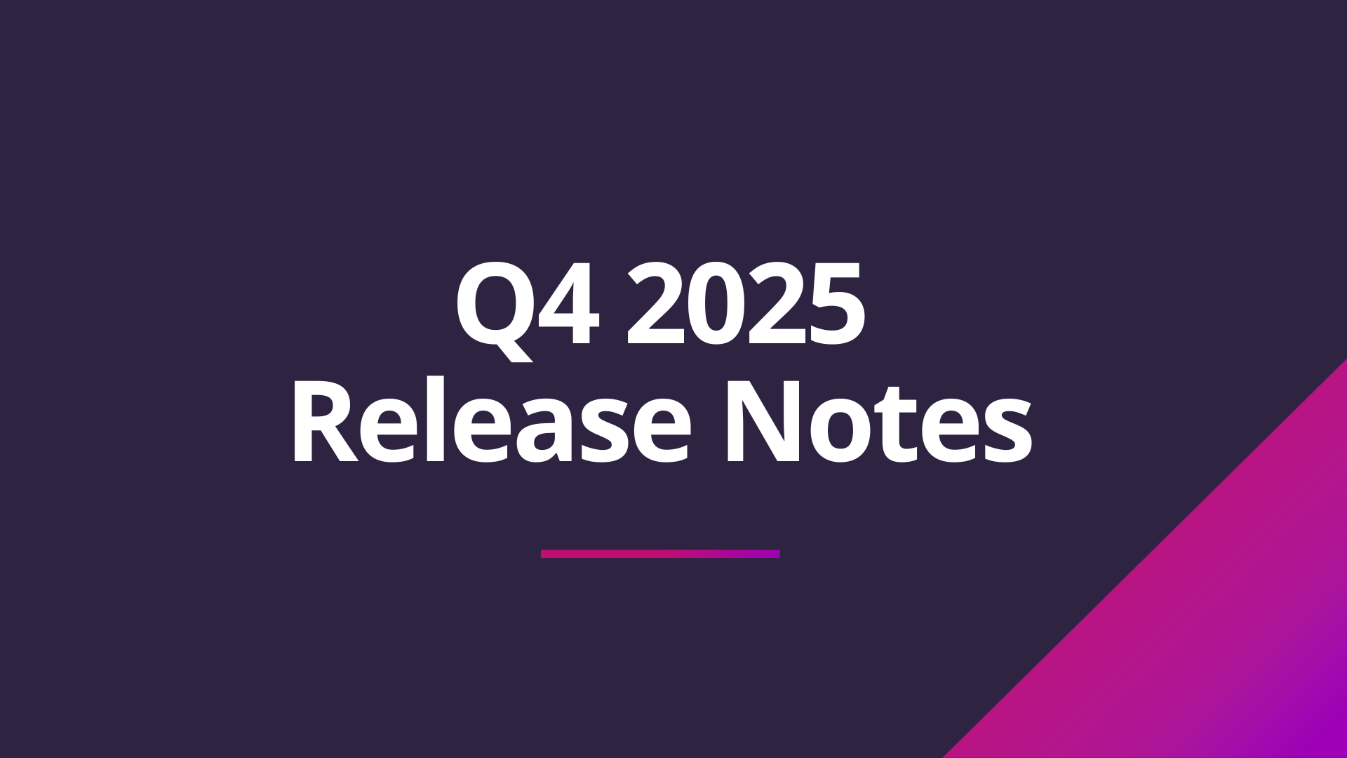 Discover the Fresh Q4 2025 release