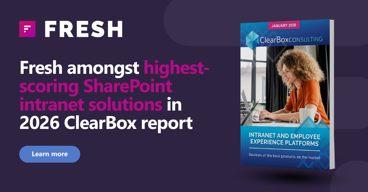 Fresh Intranet Recognized in ClearBox 2026 Report