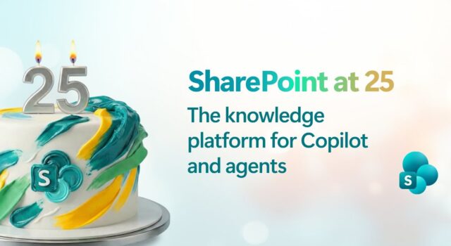 What did Microsoft give SharePoint for its 25th birthday?