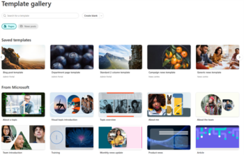 SharePoint templates | Site and page templates explained | Fresh